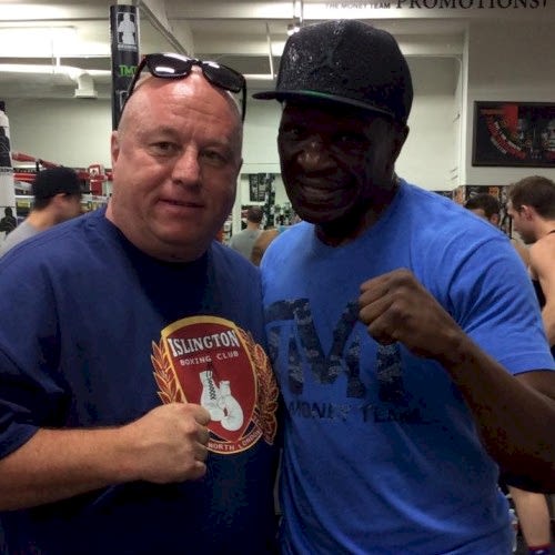 Lenny Hagland with Floyd Mayweather Snr Las Vegas