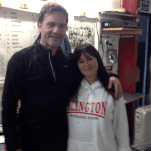 Jackie Hagland with John Mickie (Actor)