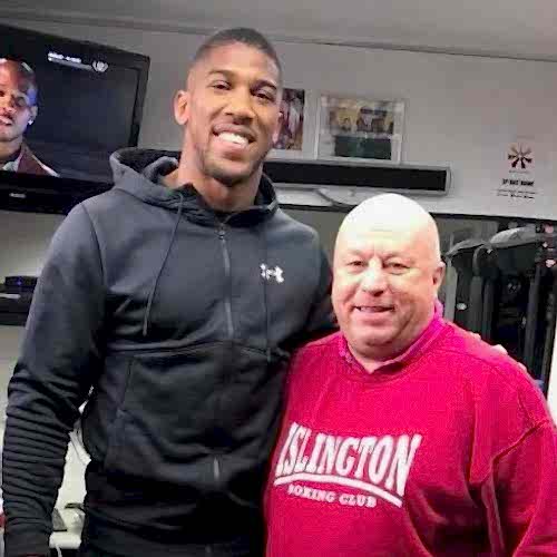 Lenny Hagland with Anthony Joshua (WBA, IBF, WBO and IBO Title Holder)