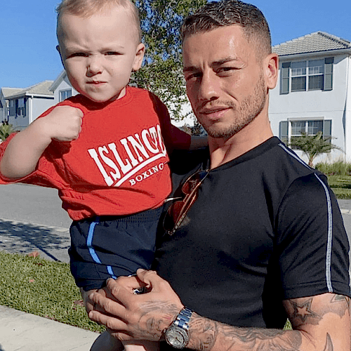 Lucien Reid with Baby Dylan in Orlando, Florida
