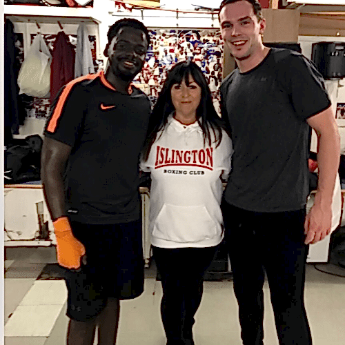 Jackie Hagland with Daniel Kaluuya and Nicholas Hoult (British Actors)